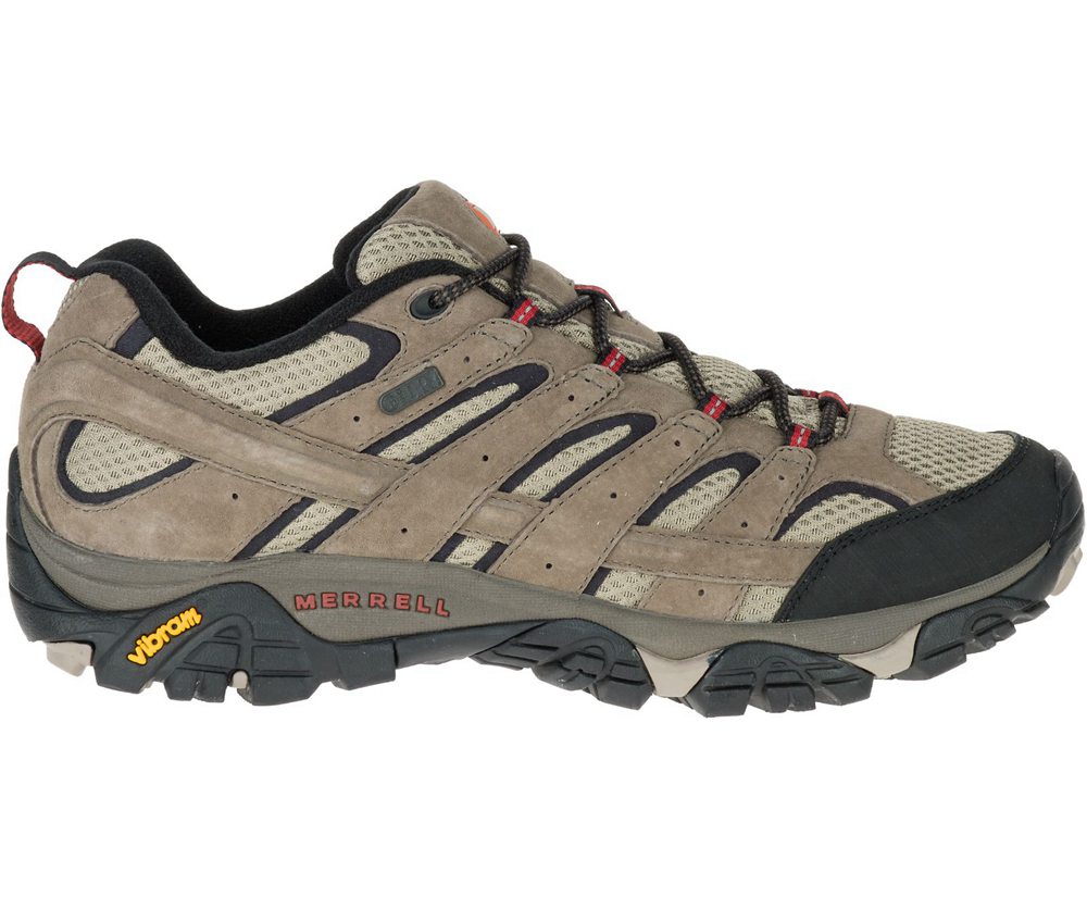 Merrell Hiking Shoes Brown - Moab 2 Waterproof Wide Width - Mens 23OYZFWRN